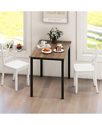 Gouun Wood Dining Chair Set of 2 with Rubber Wood Legs and Curved Backrest