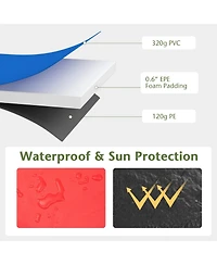 Gouun 12 Feet Waterproof and Tear-Resistant Universal Trampoline Safety Pad Spring Cover