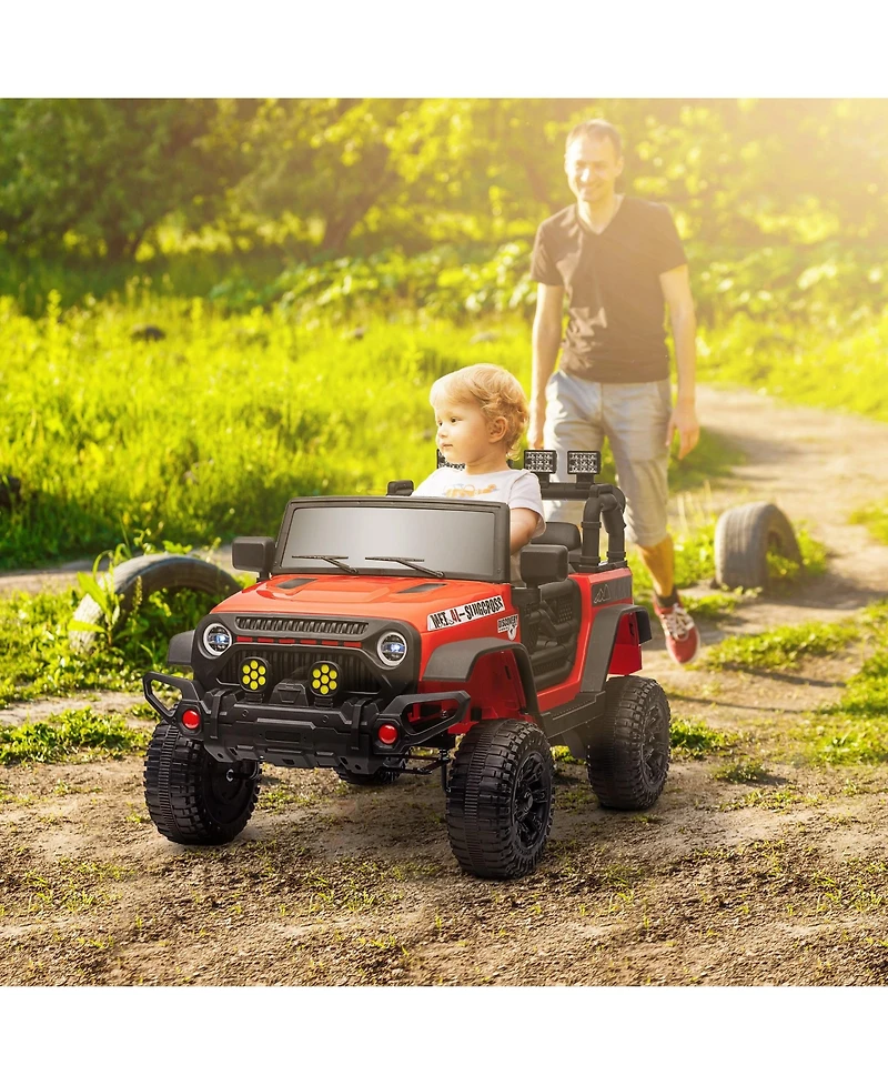 Qaba 12V Ride on Car, Ride on Truck with Suspension Wheels