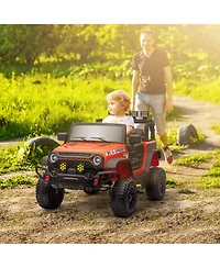 Qaba 12V Ride on Car, Ride on Truck with Suspension Wheels