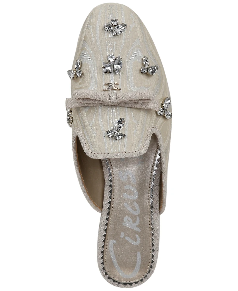 Circus Ny By Sam Edelman Women's Trish Jewel Embellished Slip-On Mules