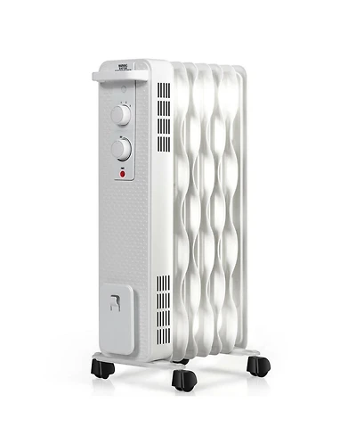 Gouun 1500 W Oil-Filled Heater Portable Radiator Space Heater with Adjustable Thermostat