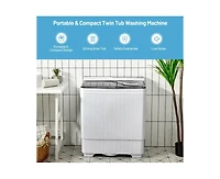 Gouun 26 Pound Portable Semi-automatic Washing Machine with Built-in Drain Pump
