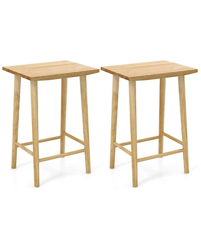 Gouun 25.5 Inch Bar Stools Set of 2 with Footrest