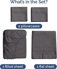 Rayon from Bamboo 4 Piece Deep Pocket Cooling Sheet Set