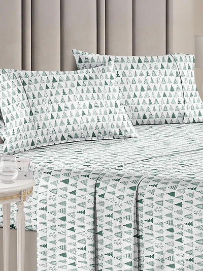 Christmas 4 Piece Microfiber Sheet Set (King