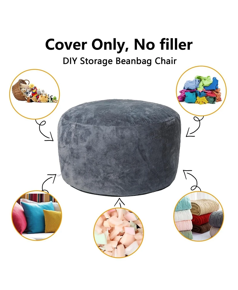 gaomon Bean Bag Chair Cover (No Filler), Beanbag Chair Outside Cover