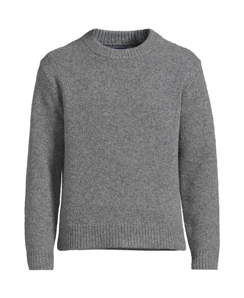 Lands' End Men's Long Sleeve Ultra Soft Oversized Crewneck Sweater