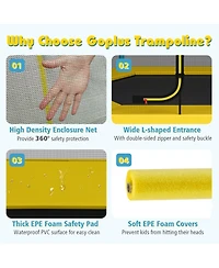 Gouun 7 Feet Kids Recreational Bounce Jumper Trampoline