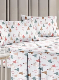 Christmas 4 Piece Microfiber Sheet Set (Queen