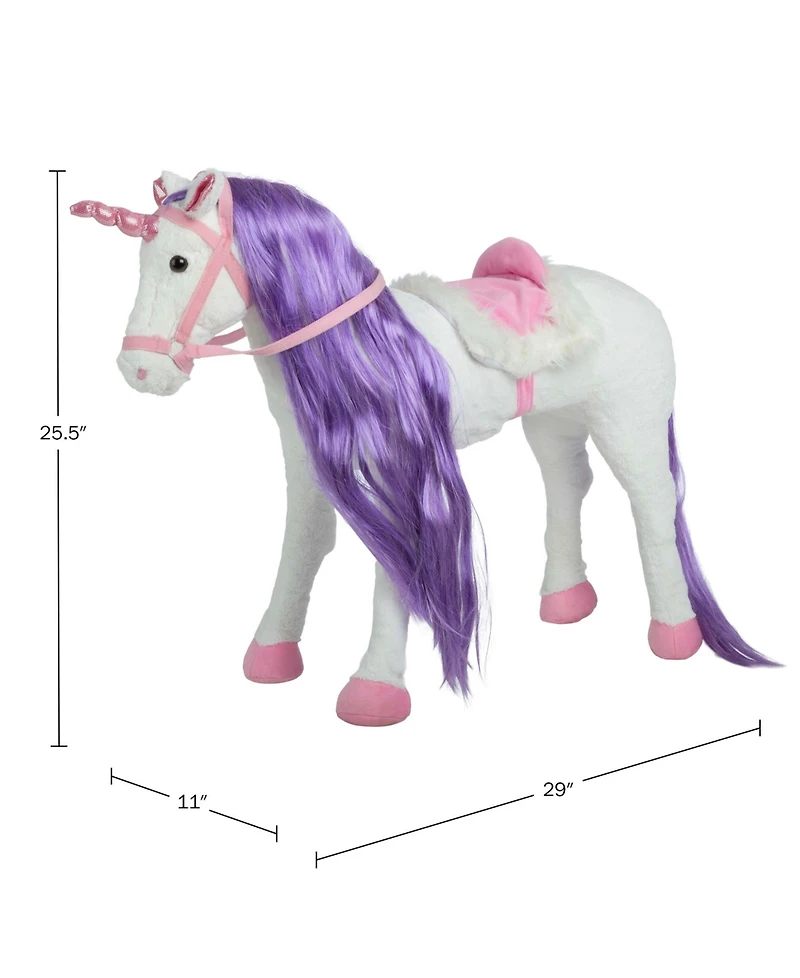 Happy Trails Ride on Horse Unicorn Plush Toy