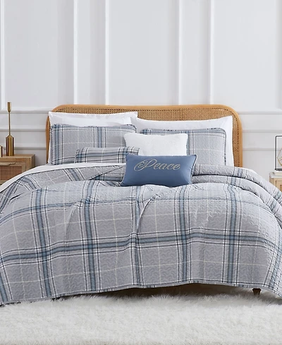Southshore Fine Linens Vilano Plaid 6-Pc. Quilt Set, Full/Queen