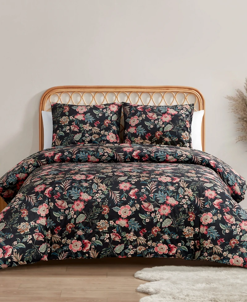 Jessica Simpson Arcadian Blooms 3-Pc. Duvet Cover Set
