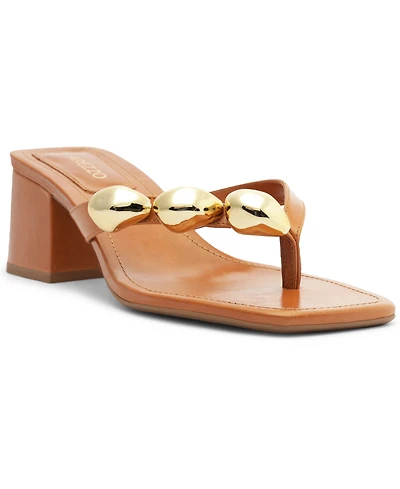 Arezzo Women's Sunny Mid-Block Sandals