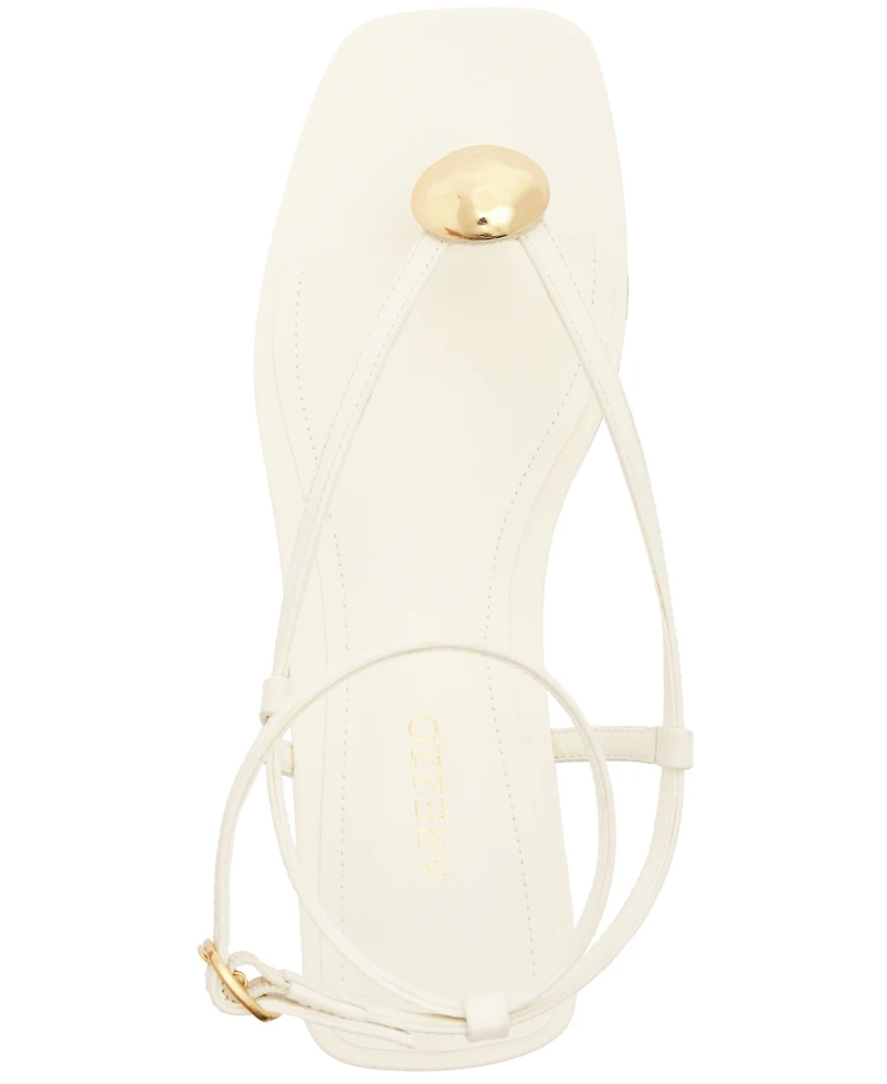 Arezzo Women's Zuri Square Toe Flat Sandals