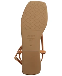 Arezzo Women's Zuri Square Toe Flat Sandals