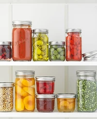 JoyJolt Regular Set of 6 Mason Jars with Airtight Lids