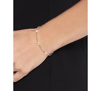 Tommy Hilfiger Gold-Tone Stainless Steel Orb Station Bracelet