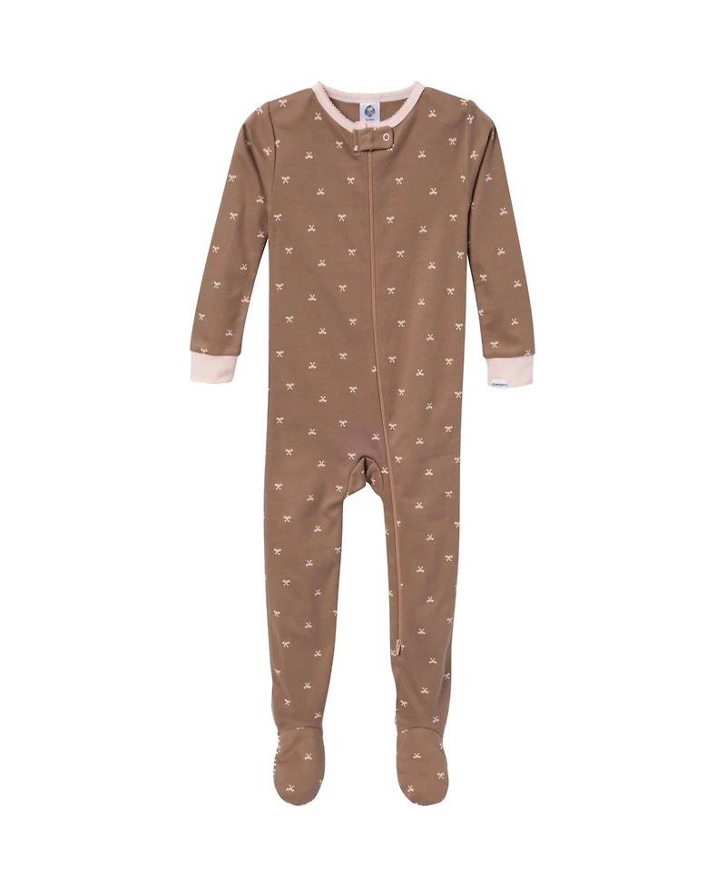 Gerber Baby Girls' Snug Fit Footed Pajamas, -Pack