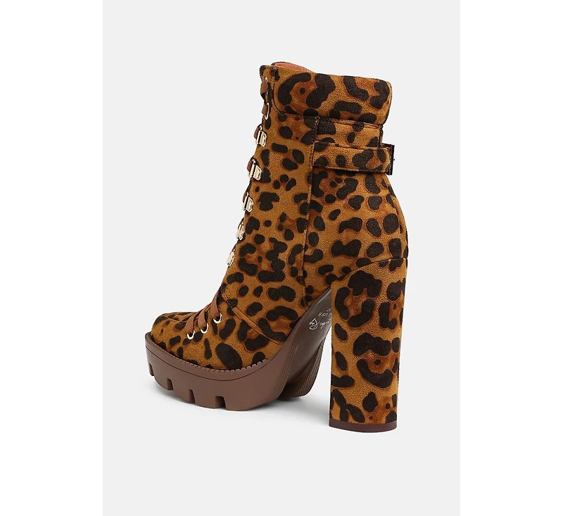 Palmetto Camouflage Ankle Boots Women
