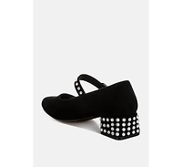 Sima Studded Mary Jane Pumps Women