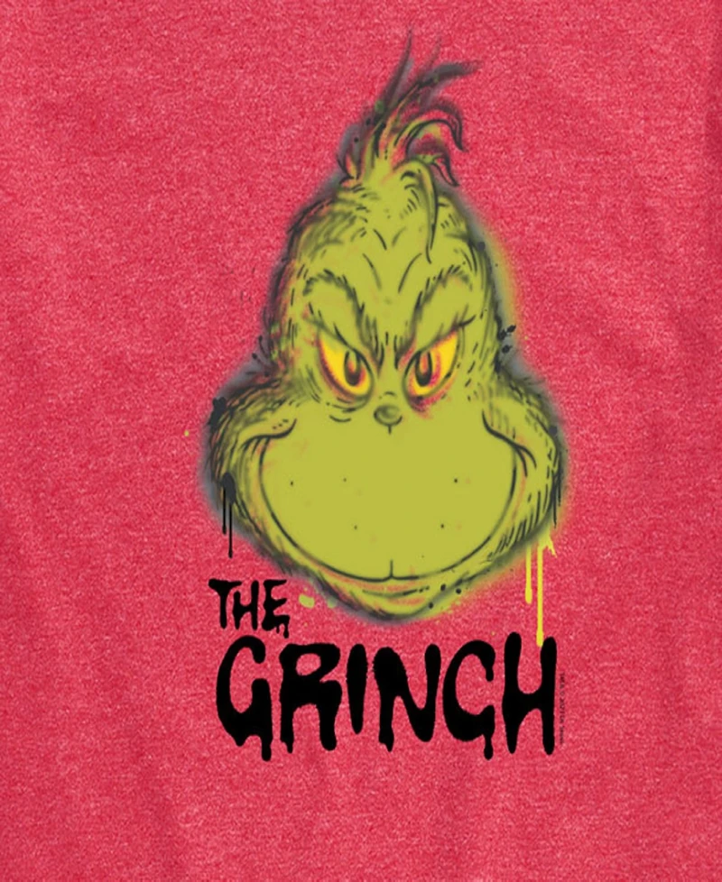 Airwaves Men's The Grinch Face Short Sleeve Tee