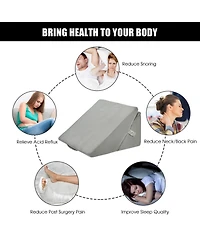 Gouun Adjustable Memory Foam Reading Sleep Back Support Pillow
