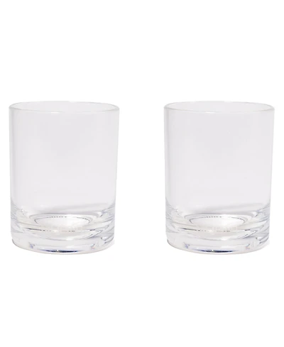 Rocks Glasses 12oz: 2 pk - Crystal Clear