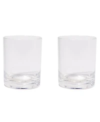Rocks Glasses 12oz: 2 pk - Crystal Clear