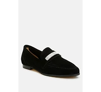 New Ode Rhinestone Penny Strap Loafers