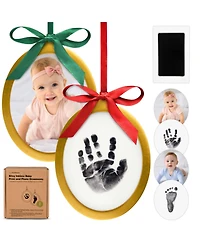 KeaBabies Bitsy Inkless Baby Hand and Footprint Kit, Two-sides Baby Christmas Photo Ornaments, Personalized Baby Keepsake Gifts