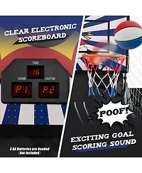 Gouun Dual Shot Basketball Arcade Game with 8 Game Modes and 4 Balls