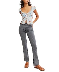 Free People Women's Call Me Baby Blouse - White Combo