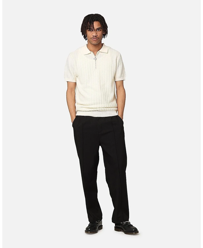 Xxiii Herringbone Quater Zip Polo Shirt