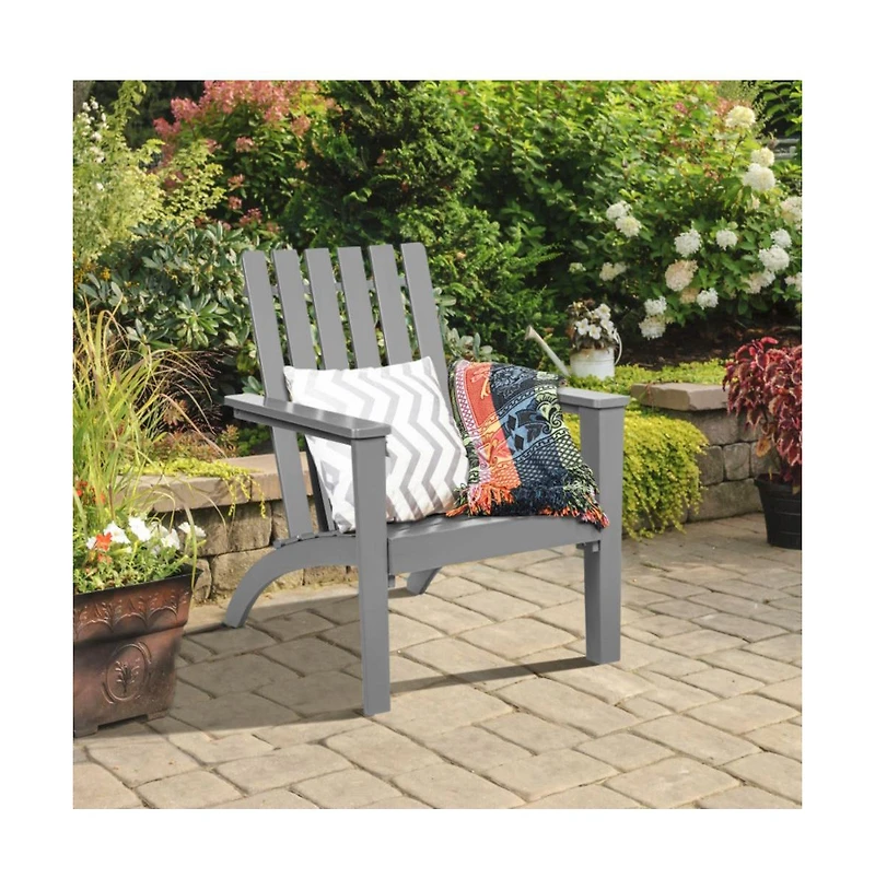 Givimo Outdoor Patio Acacia Wood Adirondack Lounge Armchair
