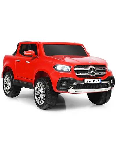 Sugift 12V 2-Seater Kids Ride On Car Licensed Mercedes Benz X Class Rc with Trunk