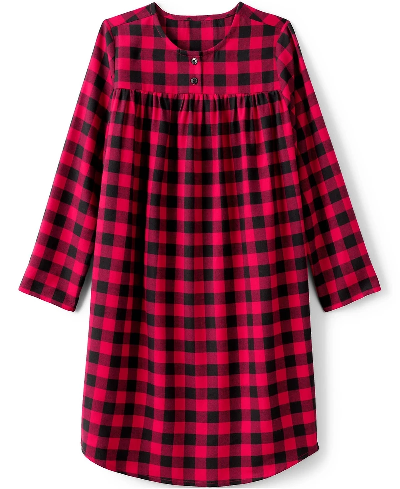 Lands' End Big Girls Flannel Nightgown