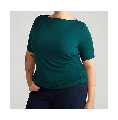 Universal Standard Women's Louise Short Sleeve Liquid Jersey Top