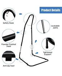 Gouun Adjustable Hammock Chair Stand Steel Frame