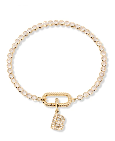 brook & york Petra Initial Tennis Bracelet