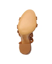 Schutz Women's Kareena Woven Block Heel Sandals