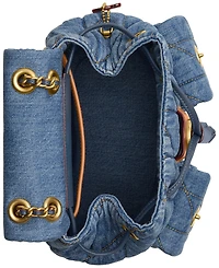 Coach Tabby Small Quilted Denim Backpack