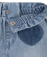 Levi's Baby Girls Denim Top and Heart Pants, 2-Piece Set