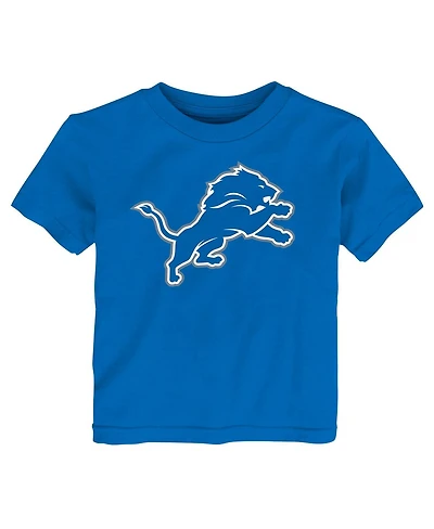 Outerstuff Baby Boys and Girls Blue Detroit Lions Primary Logo T-Shirt