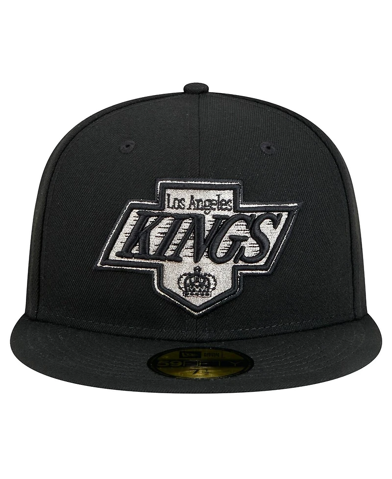 New Era Men's Black Los Angeles Kings Core 59FIFTY Fitted Hat