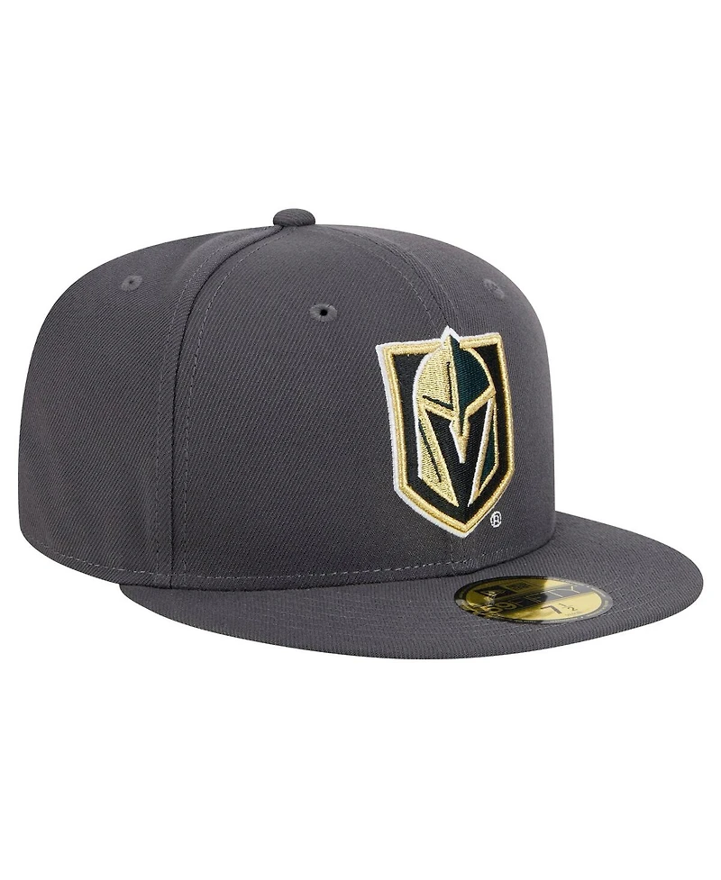 New Era Men's Charcoal Vegas Golden Knights Core 59FIFTY Fitted Hat