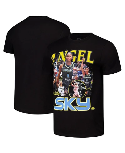 Stadium Essentials Men's and Women's Angel Reese Black Chicago Sky 2024 Crossroads T-Shirt