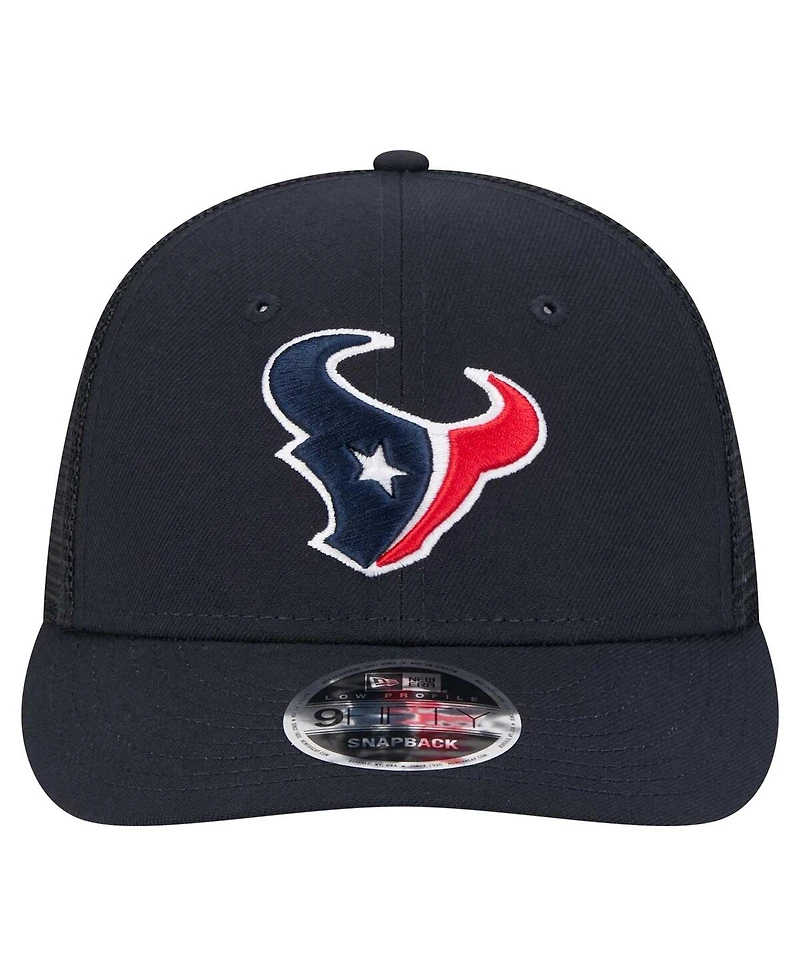 New Era Men's Navy Houston Texans Low Profile 9FIFTY Snapback Hat