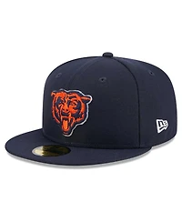 New Era Men's Navy Chicago Bears Alternate Logo Main Patch 59FIFTY Fitted Hat