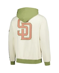 New Era Men's Cream/Green San Diego Padres Color Pop Pullover Hoodie